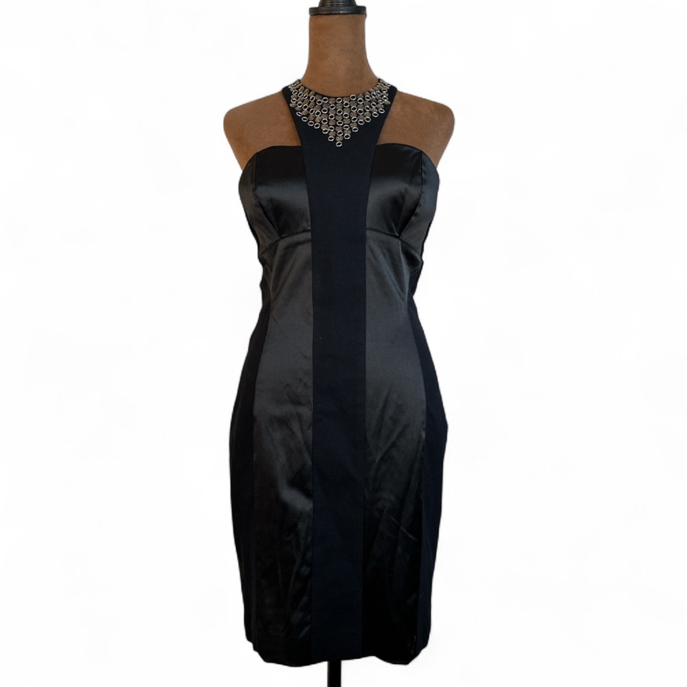 Vintage Y2K Bebe Halter Studded Dress Size M